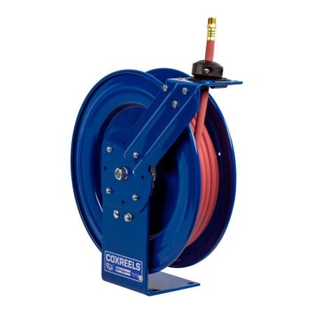 Coxreels Coxreels 3/8"x50' 300 PSI Spring Retractable Low Pressure Steel Hose Reel P-LP-350